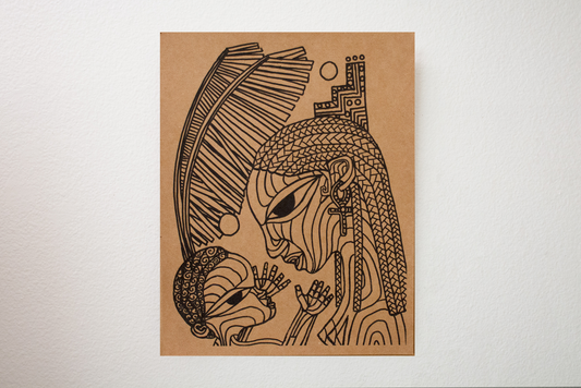 Auset & Heru Print 8.5" x 11"