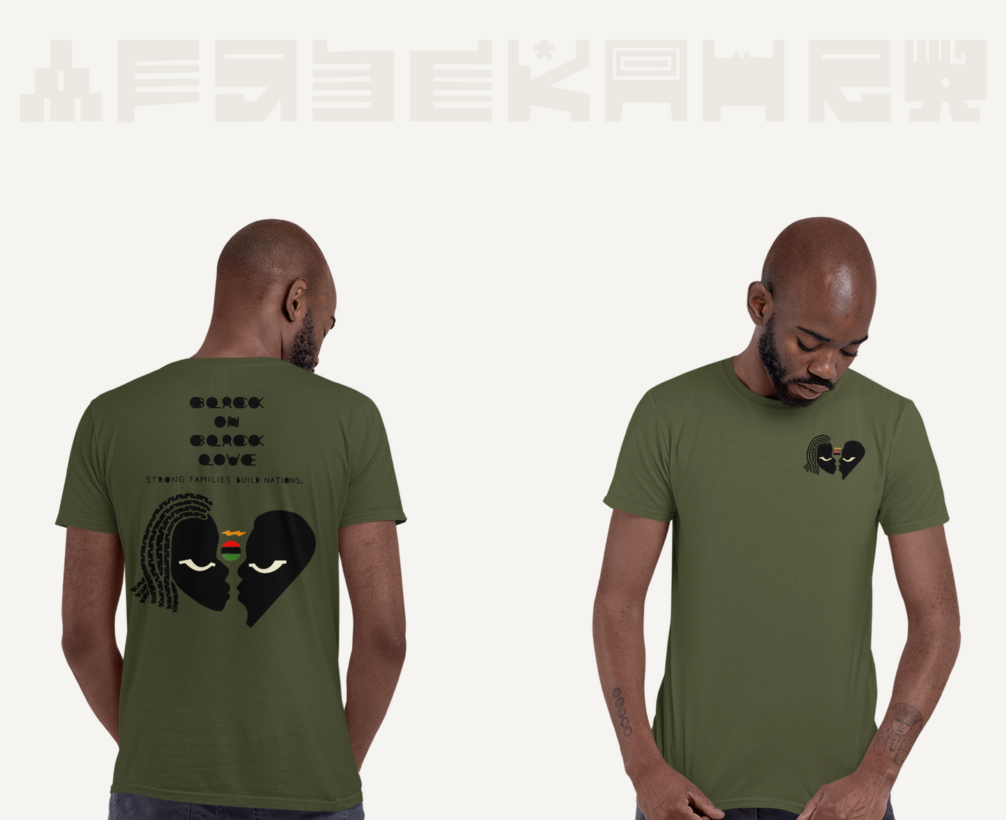 Black on Black Love Short-sleeve Tee