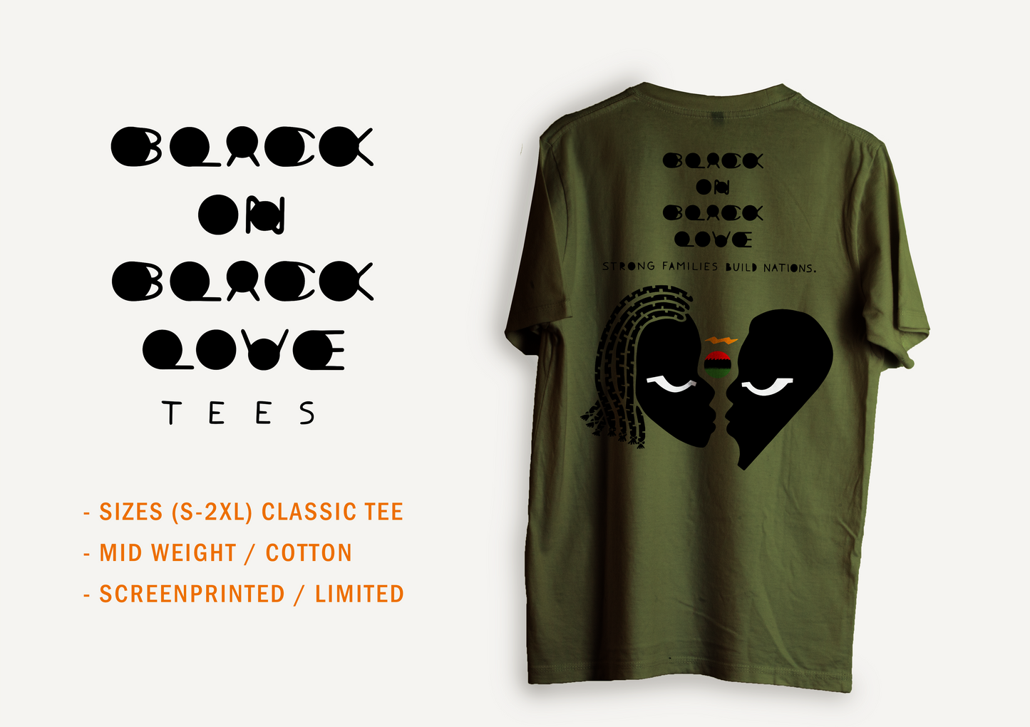 Black on Black Love Short-sleeve Tee