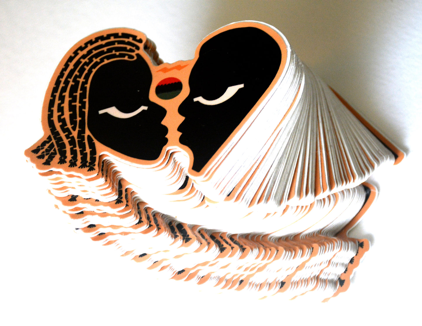 Black on Black Love Vinyl Sticker